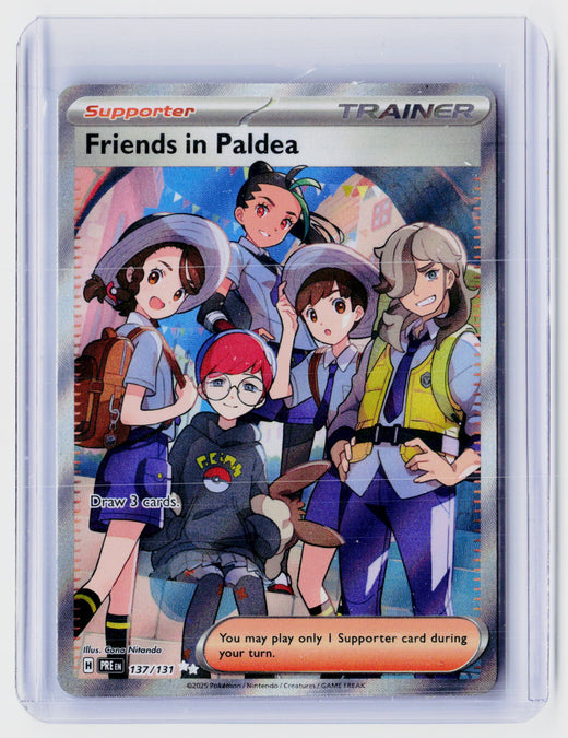 2025 Pokémon Scarlet & Violet Prismatic Evolutions Friends in Paldea Special Illustration Rare 137/131 - front