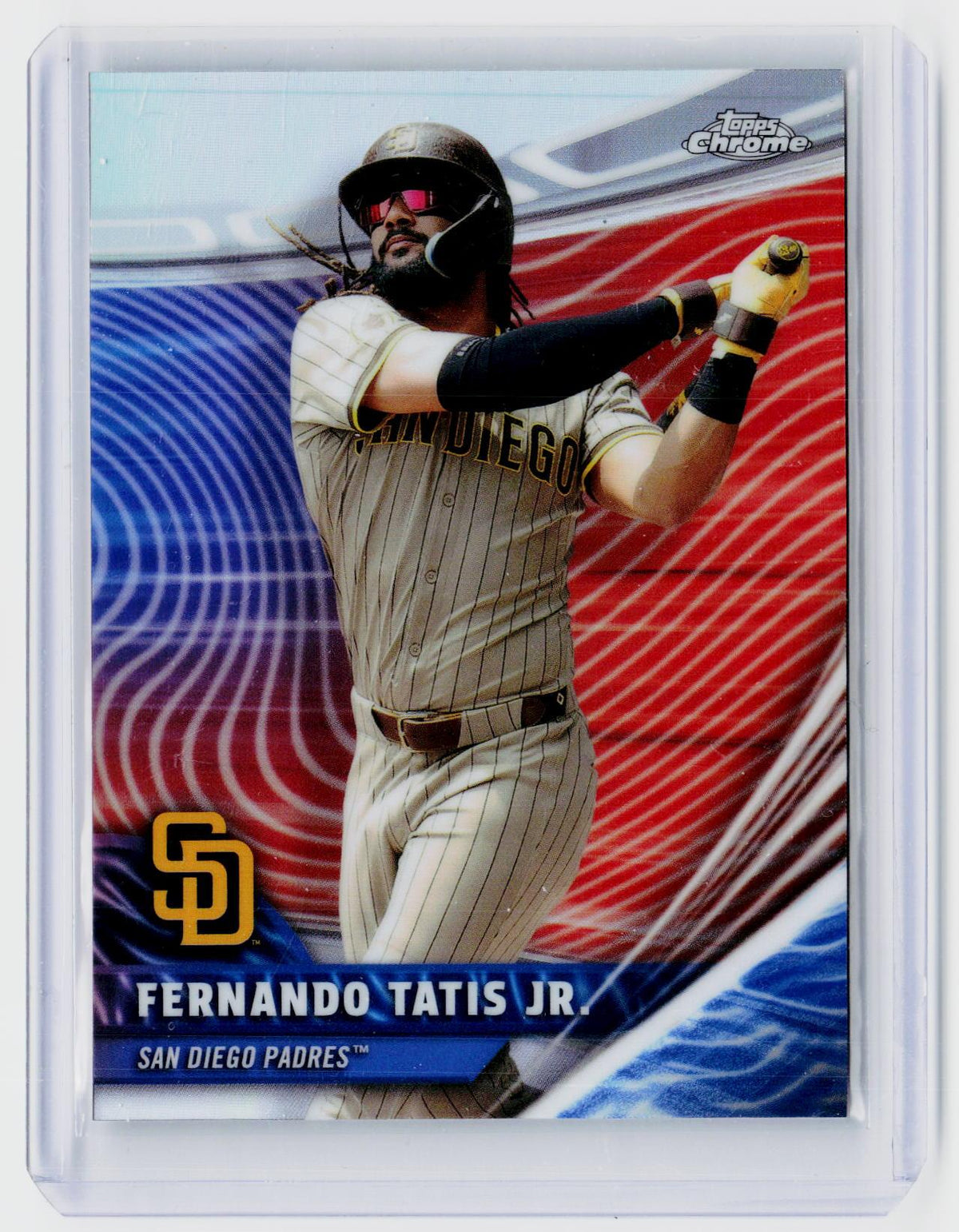 2026 Topps Chrome Baseball Chrome Rivals Fernando Tatis Jr. #RVA-25 San Diego Padres - front