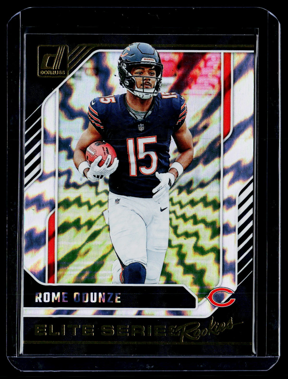 2024 Panini Donruss Elite Series Rookies Rome Odunze #7 Chicago Bears - front