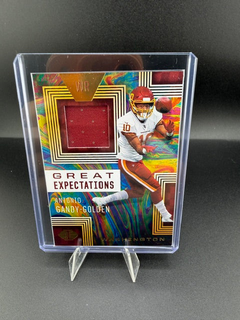 2020 Panini Chronicles Great Expectations Antonio Gandy-Golden Rookie Memorabilia #G640 - front