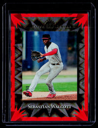 2025 Panini Donruss Elite Series Sebastian Walcott Red Xplosion #10 /99 - front