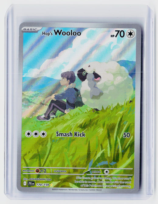 2025 Pokémon Journey Together Hop's Wooloo Illustration Rare 170/159 - front