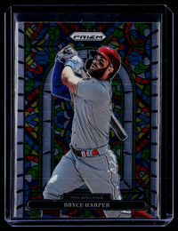 2022 Panini Prizm Baseball Stained Glass Bryce Harper #SG-4 - front