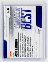 2026 Panini Donruss Elite Career Best Josh Hamilton #13 Texas Rangers - back