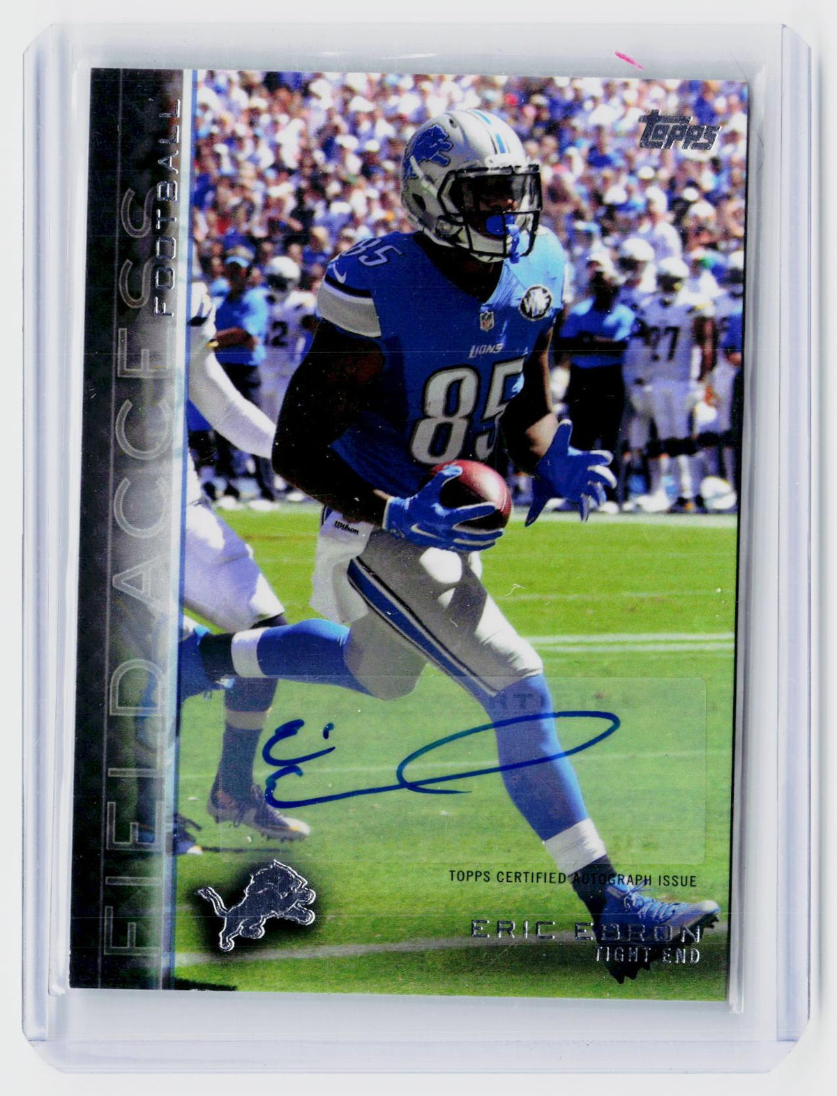 2015 Topps Field Access Autographs #48 Eric Ebron Detroit Lions Auto - front