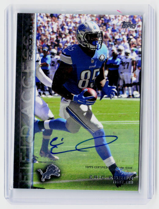 2015 Topps Field Access Autographs #48 Eric Ebron Detroit Lions Auto - front