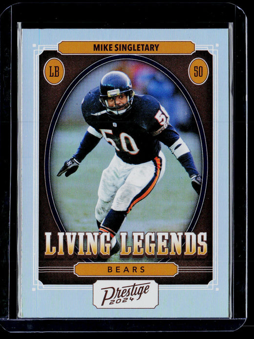 2024 Panini Prestige Living Legends Mike Singletary Chicago Bears LL-MSY - front