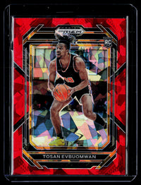 2023 Panini Prizm Draft Picks Tosan Evbuomwan #11 Red Prizm Rookie Card - front