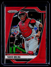2025 Panini Prizm Baseball Yadier Molina Red Prizms #101 /299 - front