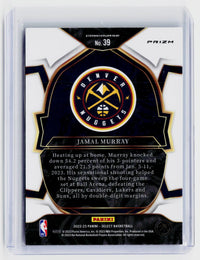 2022-23 Panini Select Basketball Concourse Jamal Murray #39 Denver Nuggets - back