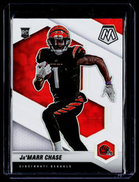 2021 Panini Mosaic Football Ja’Marr Chase Rookie Variation #307-V Bengals - front
