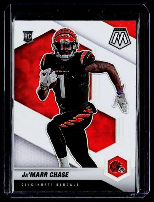 2021 Panini Mosaic Football Ja’Marr Chase Rookie Variation #307-V Bengals - front