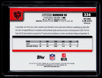 2025 Topps Chrome Refractor Rookie Luther Burden III #334 Chicago Bears - back