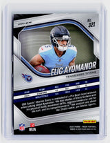 2025 Panini Prizm Football Eric Ayomanor RC #321 Tennessee Titans - back