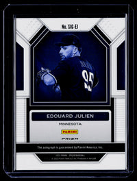 2023 Panini Prizm Baseball Signatures Edouard Julien Autograph #SIG-EJ - back
