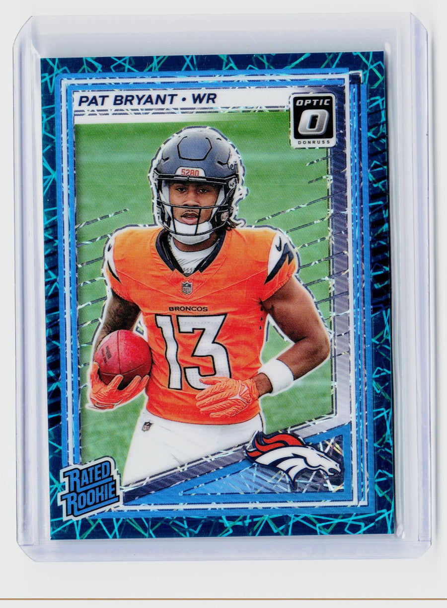 2025 Panini Donruss Optic Pat Bryant Rated Rookie Blue Hyper #215 - front