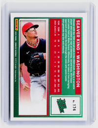 2025 Panini Donruss Rated Prospect Seaver King Green #174 /199 - back