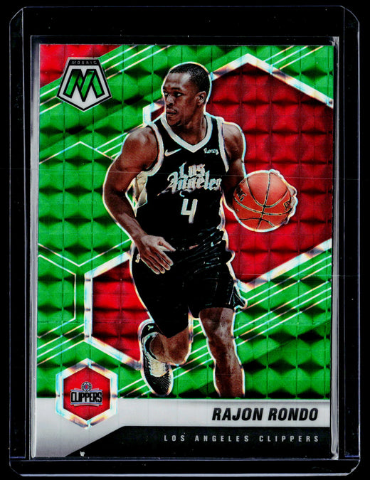 2020-21 Panini Mosaic Basketball Rajon Rondo Genesis Mosaic #61 - front
