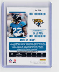 2024 Panini Contenders Football Rookie Ticket Autograph Jarrian Jones #259 Jacksonville Jaguars - back
