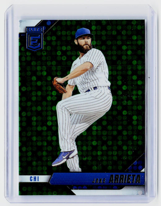 2026 Panini Donruss Elite Baseball Jake Arrieta Green #73 Chicago Cubs - front