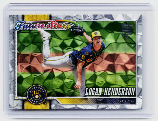 2026 Topps Series 2 Future Stars Logan Henderson #409 Milwaukee Brewers - front