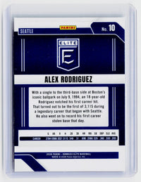 2026 Panini Donruss Elite Baseball Alex Rodriguez #10 Green Seattle Mariners - back