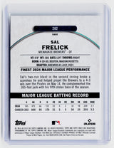 2025 Topps Finest Baseball Sal Frelick Milwaukee Brewers #282 Rare - back