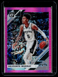2019-20 Panini Donruss Optic Fast Break Pink Dejounte Murray #107 - front