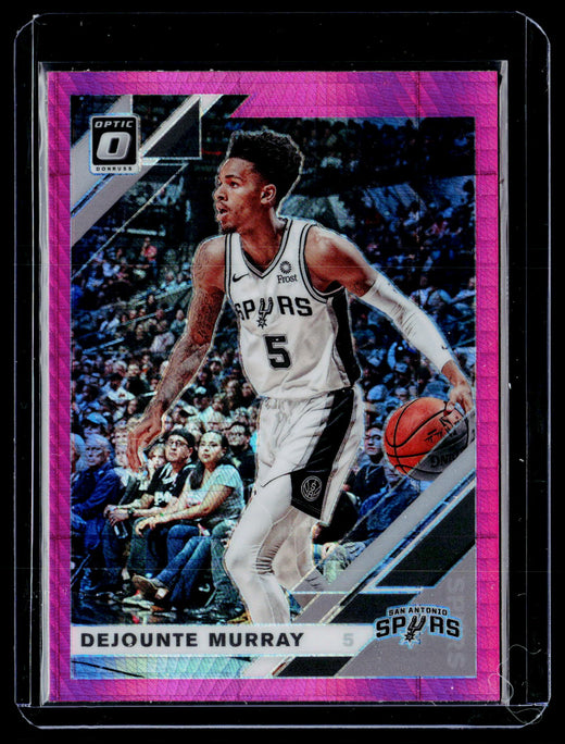 2019-20 Panini Donruss Optic Fast Break Pink Dejounte Murray #107 - front