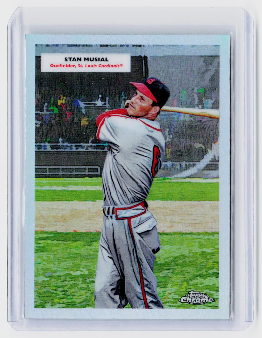 2025 Topps Chrome 1955 Topps Dual Heroes Stan Musial / Albert Pujols #55DH-6 - front