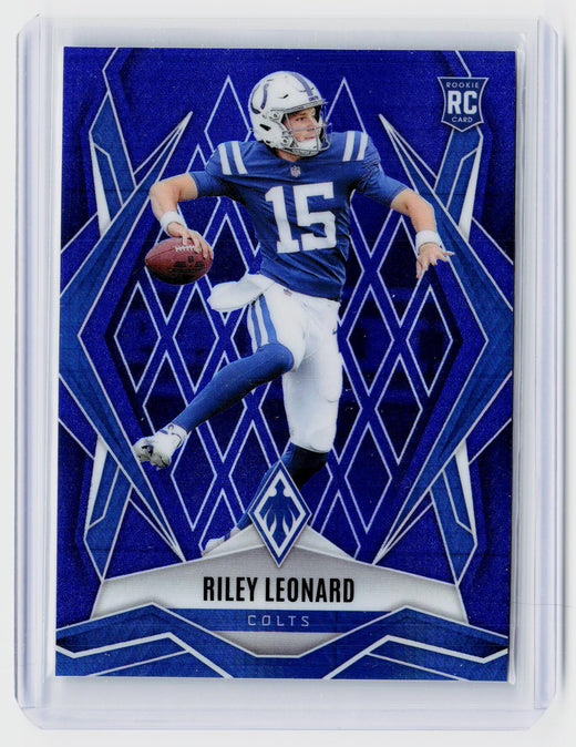 2025 Panini Phoenix Football Riley Leonard Blue Rookie Card #170 /199 - front