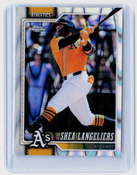 2026 Topps Chrome Refractor Shea Langeliers #273 Athletics - front