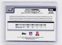 2025 Topps Chrome Football Jihaad Campbell RC X-Fractor #366 Philadelphia Eagles - back