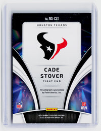 2025 Panini Certified Mirror Signatures Cade Stover Autograph /99 #MS-CST - back