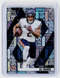 2025 Panini Mosaic Football DJ Moore Blue Mosaic /149 #180 - front