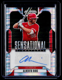 2025 Panini Prizm Sensational Signatures Alberto Rios pulsar Auto /199 - front