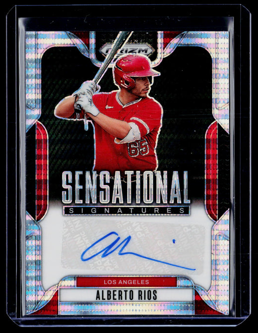 2025 Panini Prizm Sensational Signatures Alberto Rios pulsar Auto /199 - front