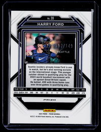 2023 Panini Prizm Baseball Harry Ford Blue Prizm #20 117/149 - back