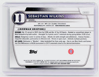 2025 Bowman Chrome University Basketball Sebastian Wilkins 1st Bowman Duke BCP-99 - back