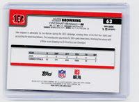 2025 Topps Chrome Jake Browning #63 Football Gold /10 - back