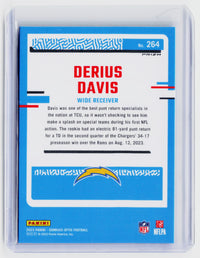 2023 Panini Donruss Optic Derius Davis Rated Rookie Blue Hyper #264 - back