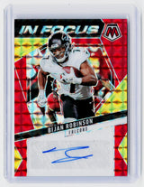 2025 Panini Mosaic Football In Focus Autographs Bijan Robinson IFS-BRN - front