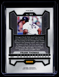2024 Panini Prizm Baseball Frank Thomas Blue Ice Prizms #99 - back