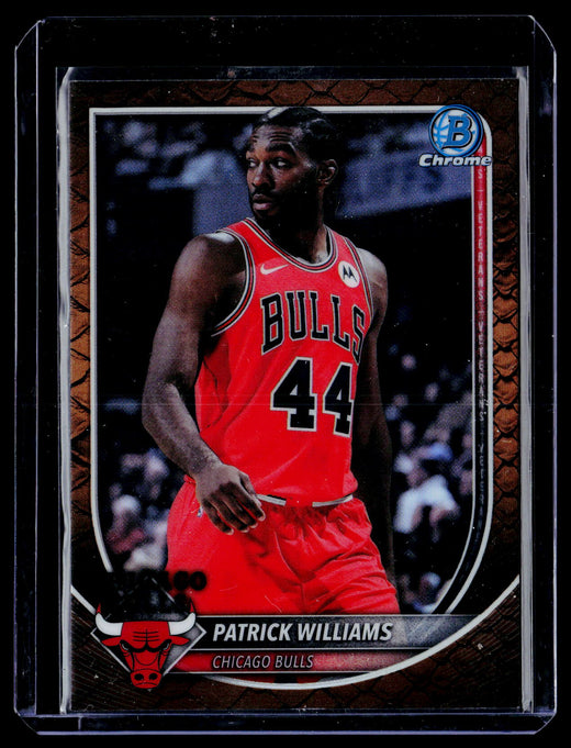 2025 Topps Bowman Chrome Patrick Williams Chicago Bulls BCV-158 - front