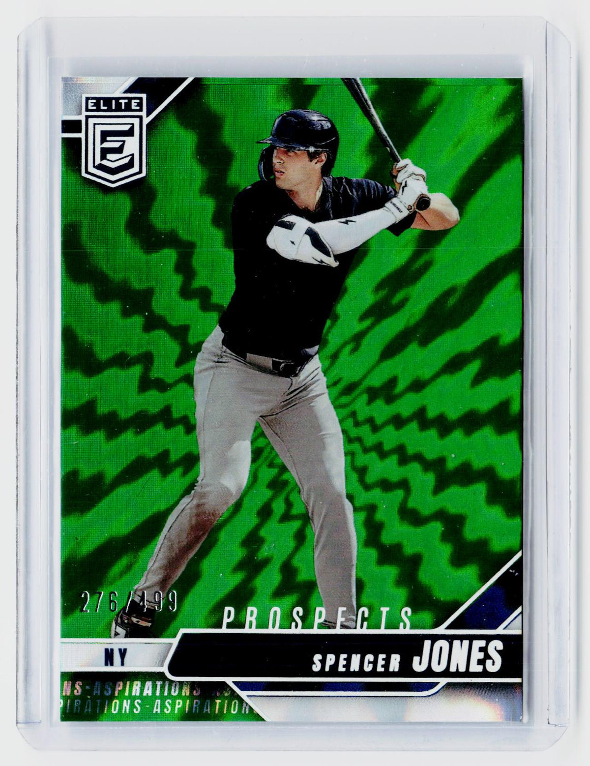 2026 Panini Donruss Elite Baseball Spencer Jones Prospects Aspirations #187 /499 - front
