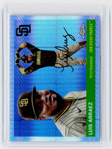2025 Topps Chrome Luis Arraez San Diego Padres Hand-Signed Baseball Card - front