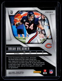 2024 Panini Prizm Football Brian Urlacher #52 Chicago Bears - back