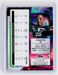 2024 Topps Chrome 1984 Topps Football Donovan McNabb Gold Refractor /50 #79 - back