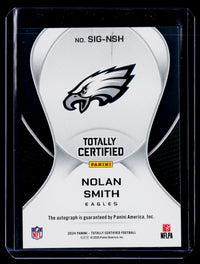 2024 Panini Totally Certified Signatures Nolan Smith Autograph #SIG-NSH - back