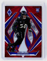 2024 Panini Phoenix Football Adisa Isaac Rookie Red #152 /99 Baltimore Ravens - front